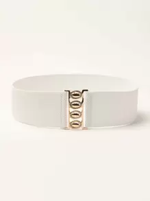Thắt lưng khóa kim loại - trắng - Xem 1