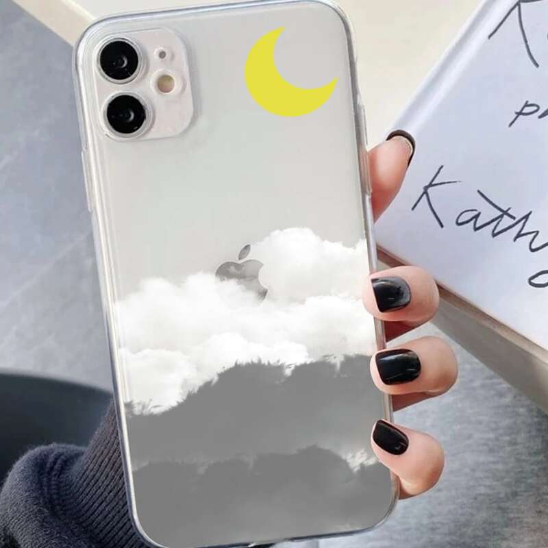 

Moon Pattern Phone Case, Multicolor