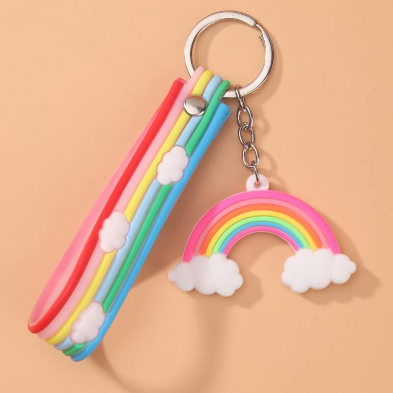 

Rainbow Decor Keychain, Multicolor