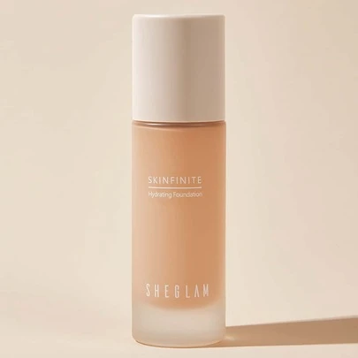 SHEGLAM Skinfinite Hydrating Foundation-Porcelain Flawless Dewy Foundation Hydrating Coverage Invisible Pore Concealer Pore-Less Non-Greasy Lightweight Natural Soft Liquid Foundation Brand Beauty Makeup Face Paint Cosmetic For Women Girls Perfect For Spring Summer Ideal For Y2K Fancy Fashion Suitable For Birthday Mother'S Day Gift Rave Party Ready Best Color