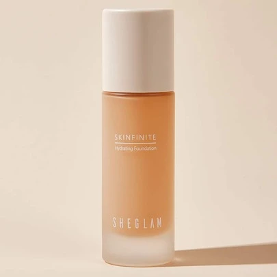 SHEGLAM Skinfinite Hydrating Foundation-Shell Flawless Dewy Foundation Hydrating Coverage Invisible Pore Concealer Pore-Less Non-Greasy Lightweight Natural Soft Liquid Foundation Brand Beauty Makeup Face Paint Cosmetic For Women Girls Perfect For Spring Summer Ideal For Y2K Fancy Fashion Suitable For Birthday Mother'S Day Gift Rave Party Ready Best Color