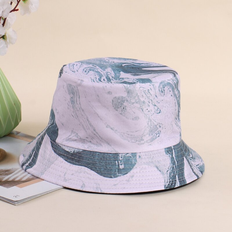 

Tie Dye Pattern Bucket Hat, Black