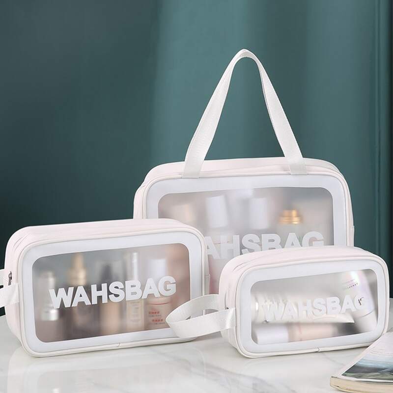 

3pcs Portable Travel Storage Bag, White