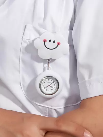 Cloud Nurse Quartz Watch Brosch