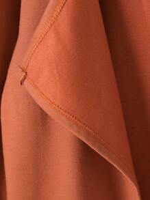 Niñas Abrigo con parte delantera abierta unicolor - Marrón - Ver 5