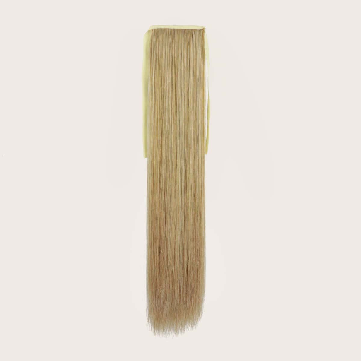 

1pc Long Straight Hairpiece, Gold