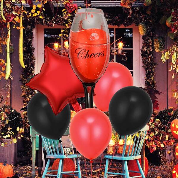 

6pcs Party Decorative Balloon, Multicolor