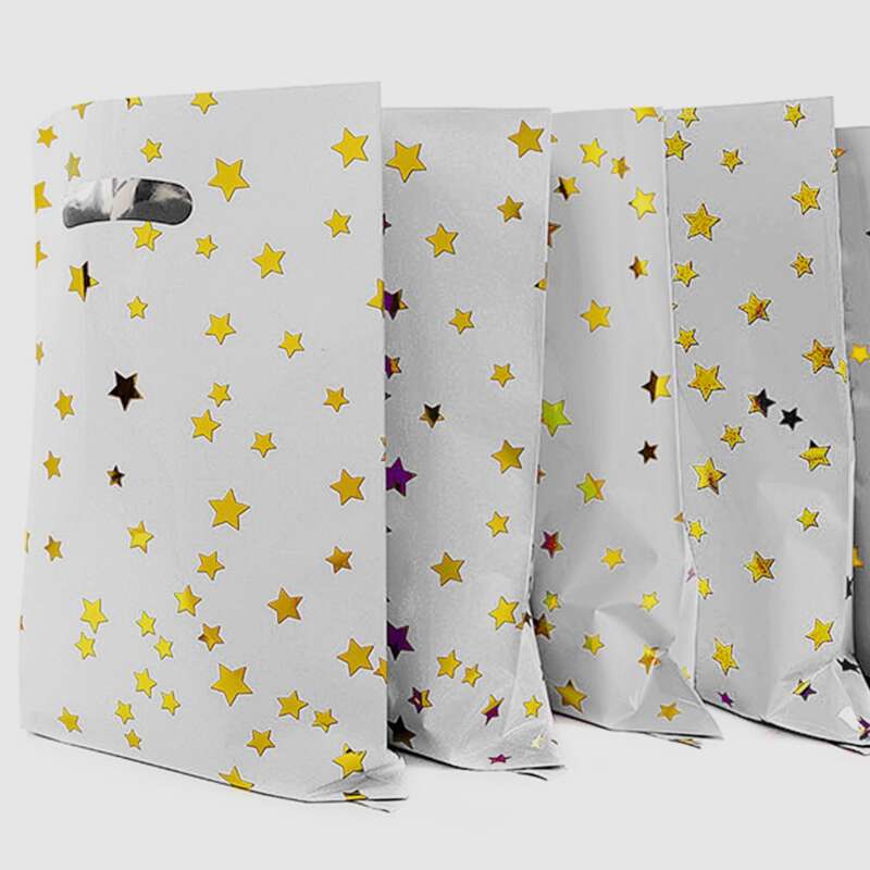 

10pcs Star Pattern Gift Bag, Multicolor