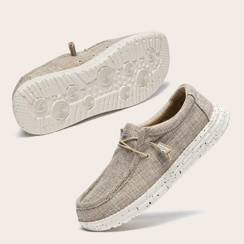 

Guys Lace-up Canvas Loafers, Khaki