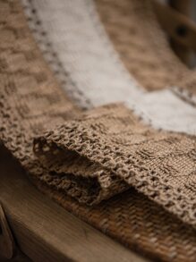 撞色長方桌布 - 彩色 - 查看 3