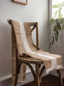 撞色長方桌布 - 彩色 - 查看 5