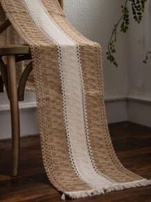 撞色長方桌布 - 彩色 - 查看 6