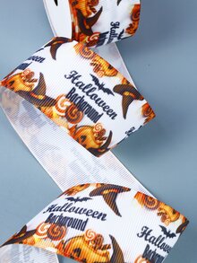 1roll Halloween Pattern Gift Wrapping Ribbon
