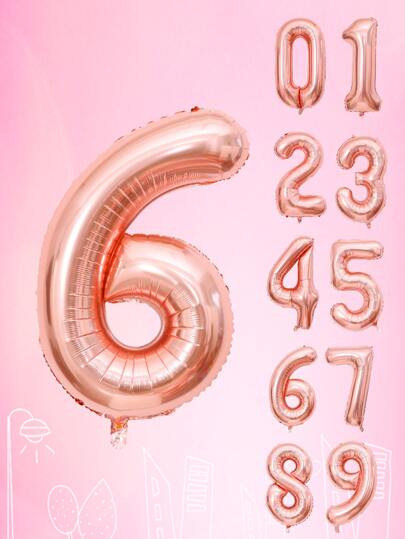 1pcDigitalShapedBalloon - Popular on SHEIN