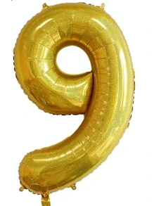 1入組40英寸數字氣球 - 金色 - 查看 4