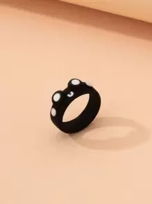 Anillo de aleación con dibujos animados - Negro - Ver 1
