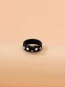 Anillo de aleación con dibujos animados - Negro - Ver 3