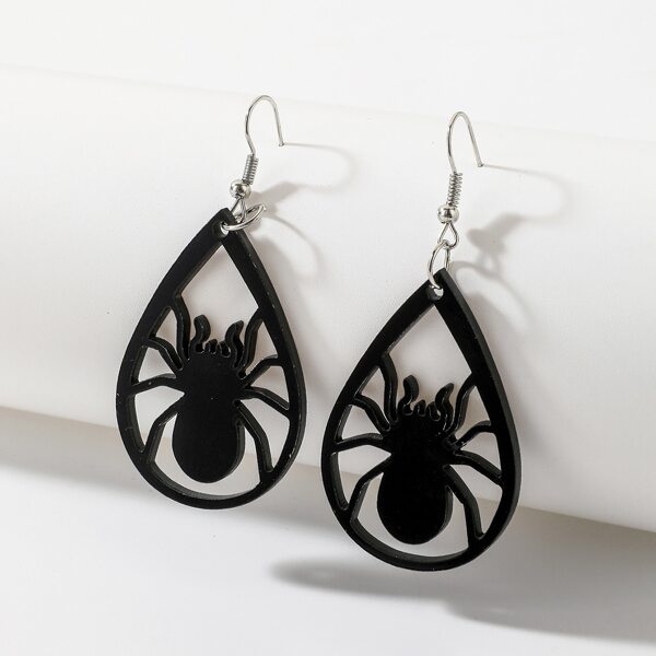 

Halloween Water-drop Earrings, Black
