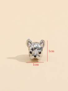 Accesorio de joya DIY perro con diseño - Plateado - Ver 4