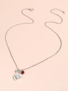 Camera Pendant Necklace - Silver - View 2