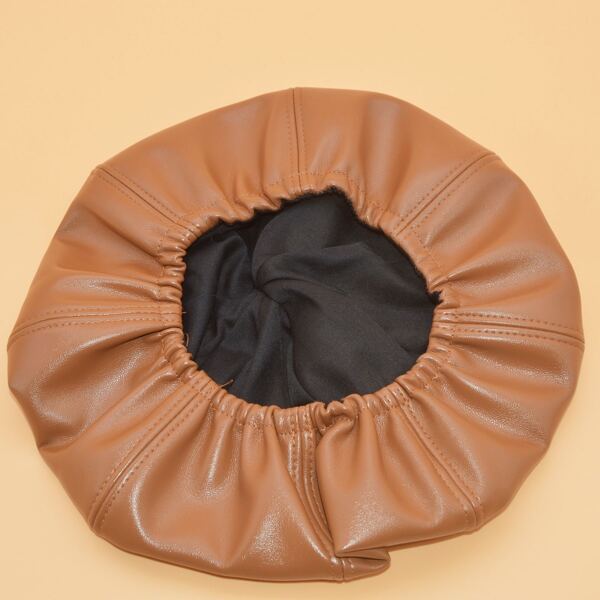 

Minimalist Solid Beret, Bronze