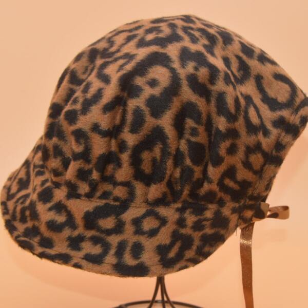 

Leopard Print Hat, Coffee brown