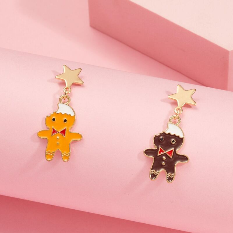 

Christmas Cartoon Drop Earrings, Multicolor