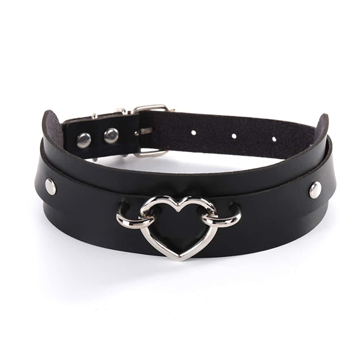 

Heart Decor Choker, Black
