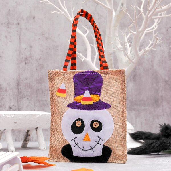 

1pc Halloween Design Gift Bag, Multicolor