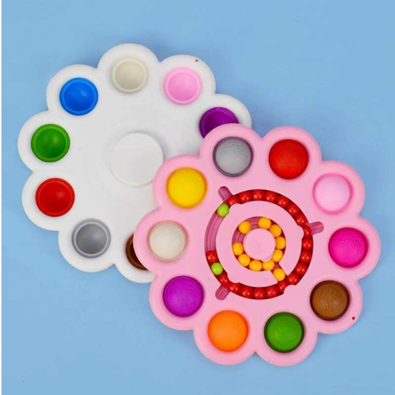 

1pc Random Color Push Pop Bubble, Black