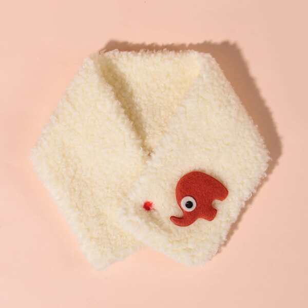 

Toddler Kids Animal Decor Scarf, Beige