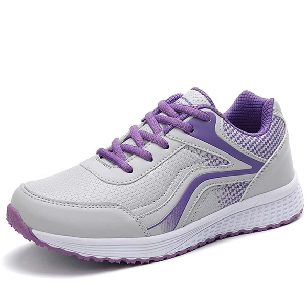 

Two Tone Lace-up Front Running Shoes, Multicolor