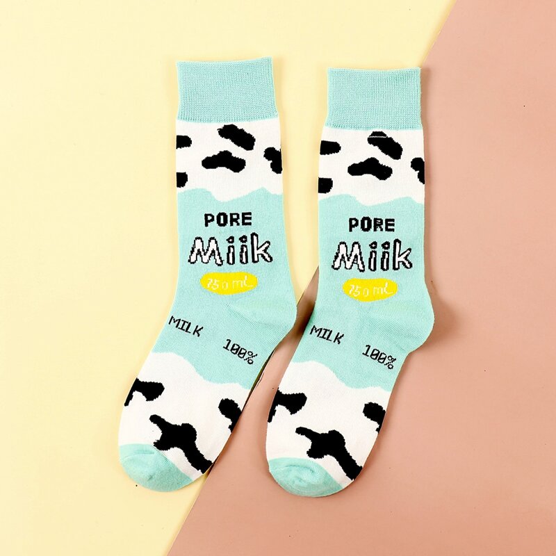 

Letter Graphic Crew Socks, Green