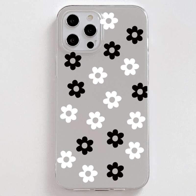 

Flower Pattern Phone Case, Clear