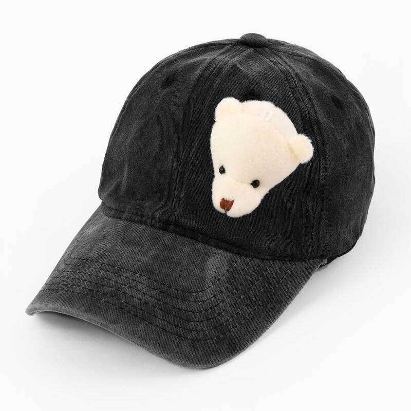

Bear Decor Baseball Cap, Dark grey