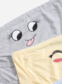 SHEIN 3pack Maternity Cartoon Graphic Panty Set For Mother