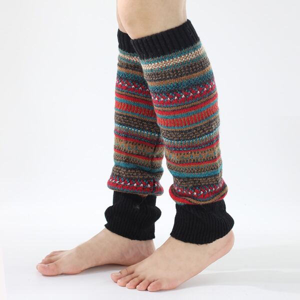 

Color Block Leg Warmers, Multicolor