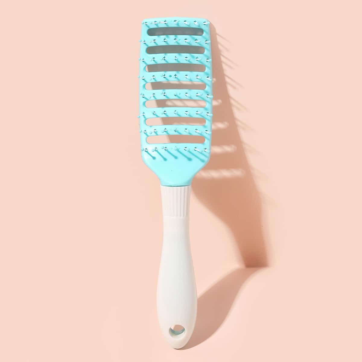 

1pc Hollow Out Hair Brush, Blue