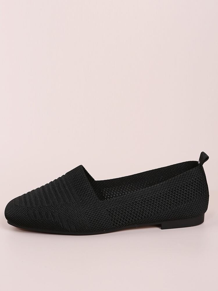 女士平底單鞋 - 黑色 - 查看 3