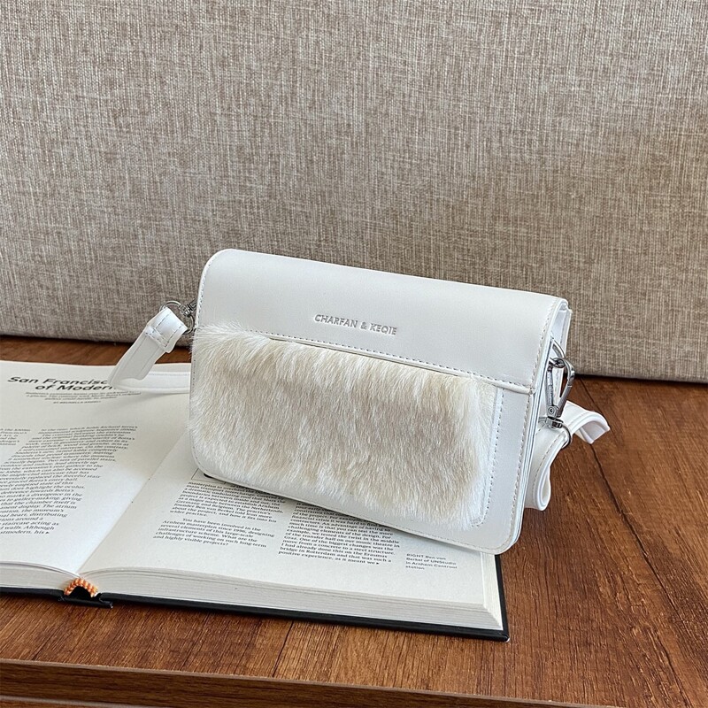 

Flap Crossbody Bag, White