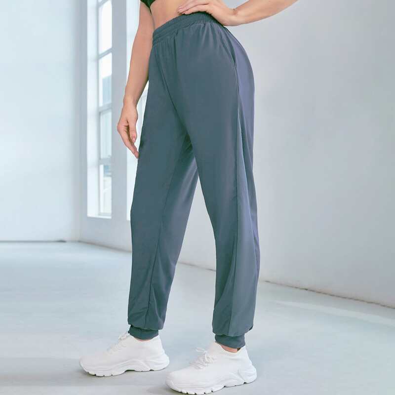 

Breathable Softness Colorblock Sports Pants, Grey