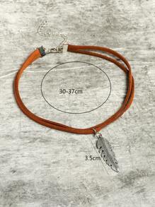 Gargantilla simple a capas - Café integral - Ver 4