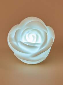 6 piezas de flores de rosa iluminadas con LED, rosas decorativas de ambiente. Decoración de proposición, decoración de hogar, decoración de mesa, decoración de habitación, decoración de fiestas. - Blanco - Ver 5