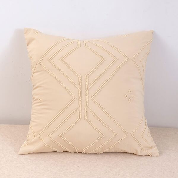 

Solid Color Pillow Cover Without Filler, Khaki