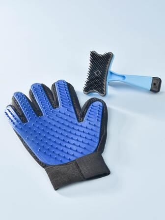 2pcs Pet Hair Comb & Glove