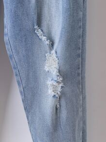 Niños Jeans desgarro con bolsillo oblicuo - Lavado ligero - Ver 4