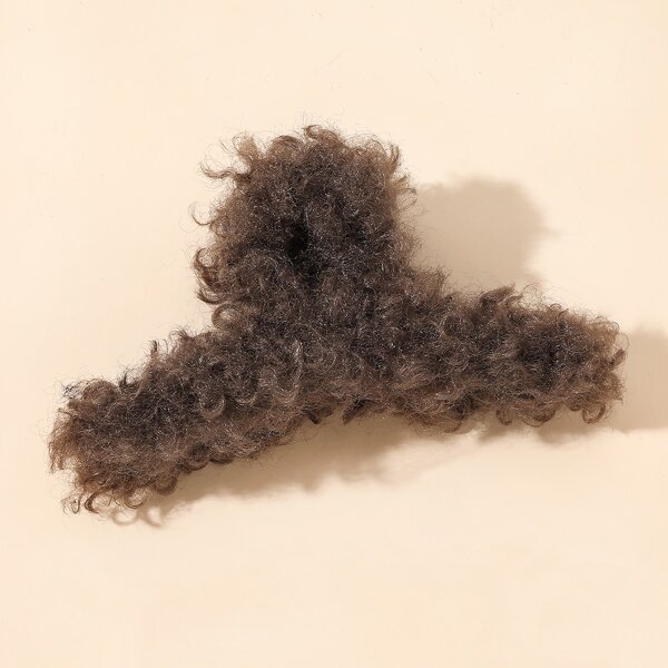 

Fuzzy Hair Claw, Coffee brown