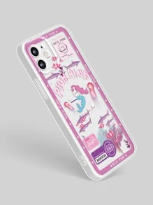 Cartoon Mermaid Phone Case - Multicolor - View 4