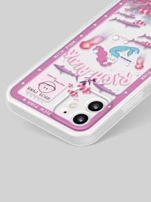Cartoon Mermaid Phone Case - Multicolor - View 5