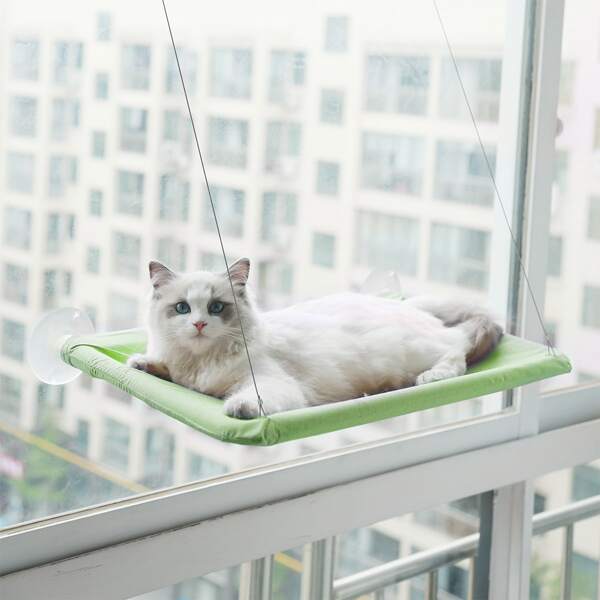 

1pc Pet Hanging Bed, Green